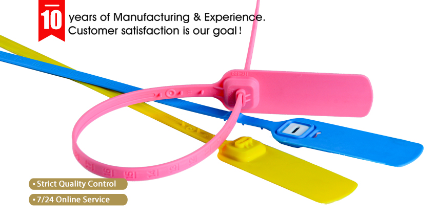 Security Disposable Security Plastic Seals with logo HYPS-D02