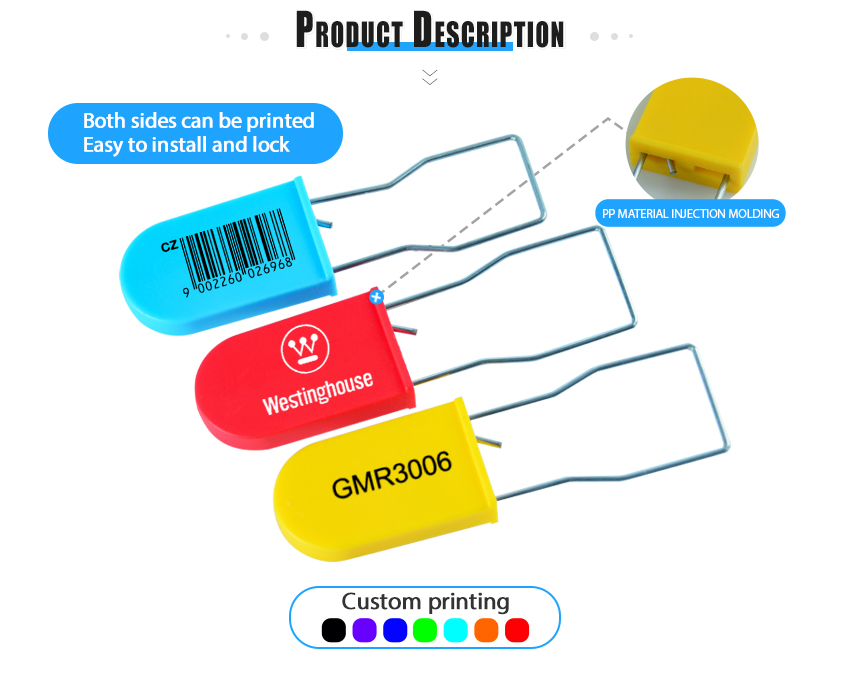 High Security Tamper Proof Container Plastic Padlock Seal HYPD-004