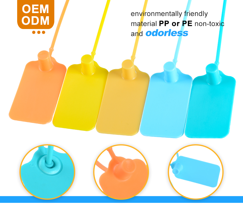 Cheap Price Easy Operating logo Printed Plastic Padlock Seals HYPD-014