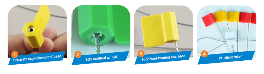 Bar Code Wire Cable Security Seals Container Lock Seal HYCS-A03