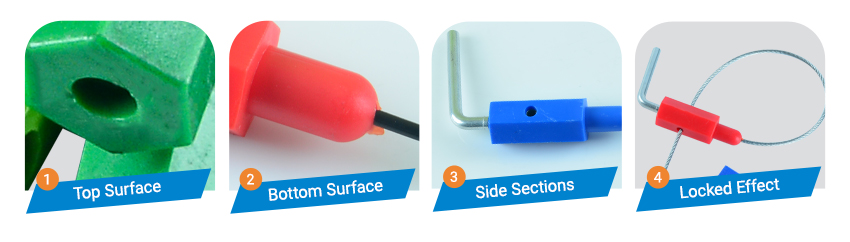 Wholesale New Design Brand Name Hot Selling Pull Tight Cable Seal HYCS-A04