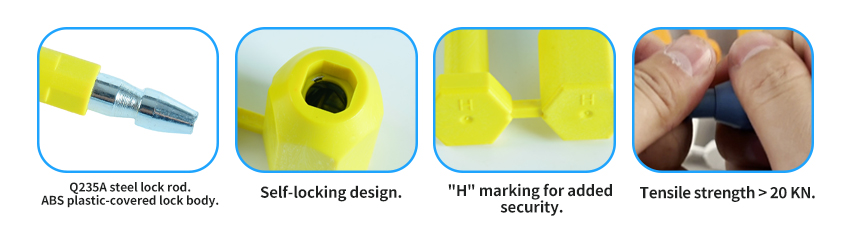 Customs security container seals bolt seal company high security seals HYBS-010