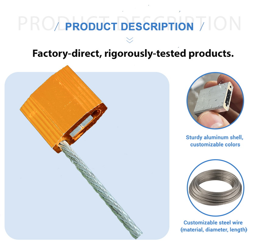 Aluminium alloy high security cable seal HYCS-D06