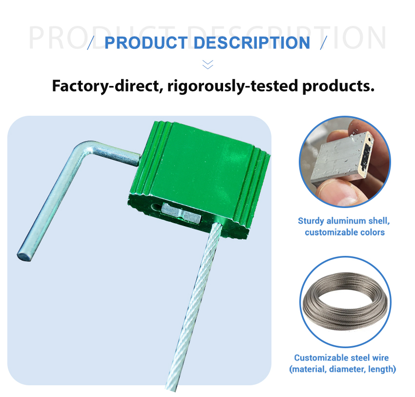 Disposable Adjustable Security Seal Self Lock Cable Seals HYCS-D10
